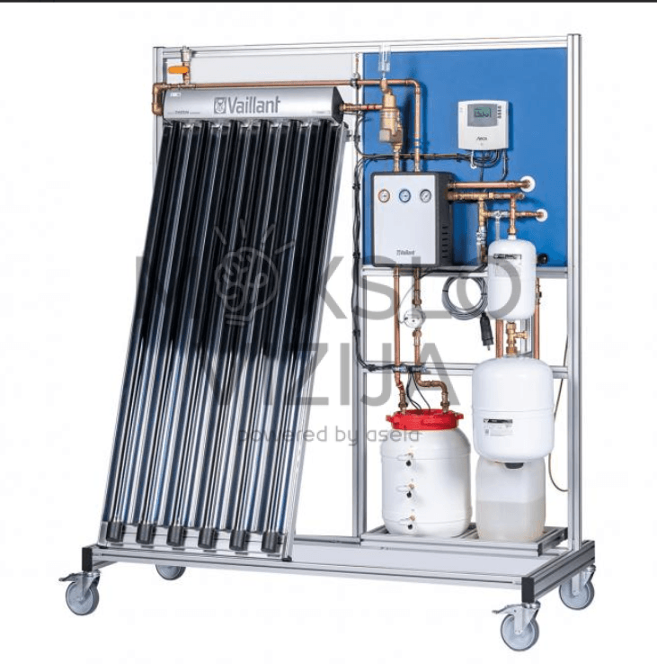 Mokymo stendas „Saulės šiluminės energijos stendas: vakuuminis vamzdinis kolektorius“