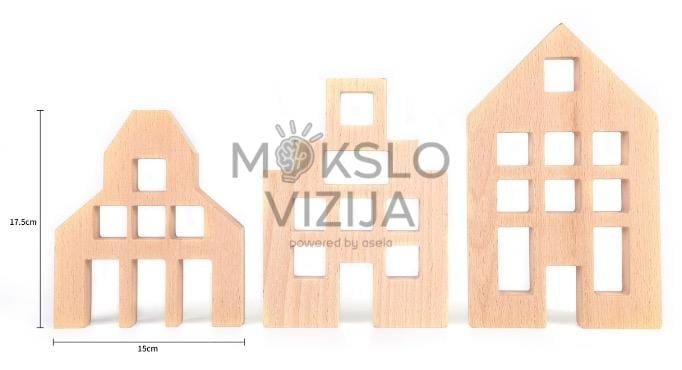 Buko medinių namelių rinkinys - Image 2