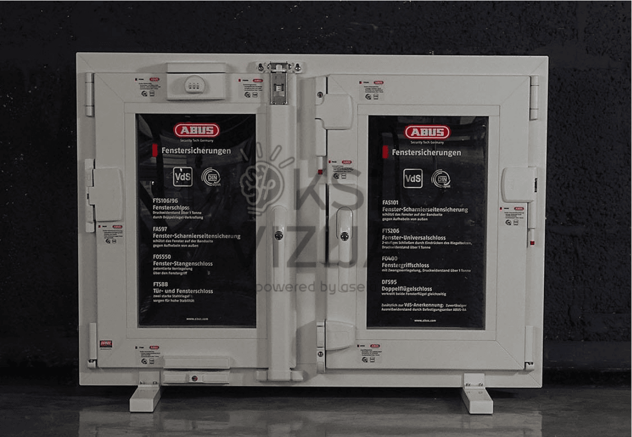 Funkcinis modelis – langų apsaugos fiksatoriai