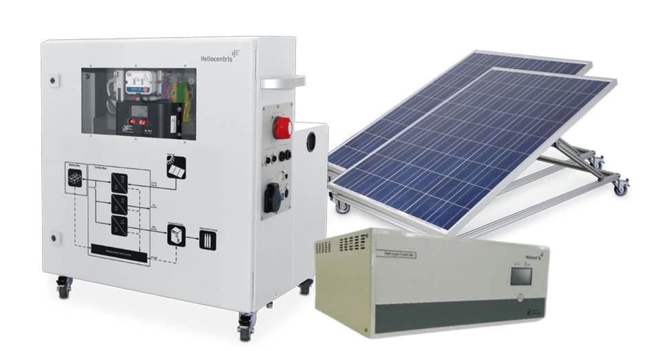 Modulinė edukacinė sistema vandenilio gamybai iš saulės energijos