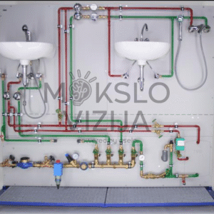 Santechnikos kriauklių montavimo stendas