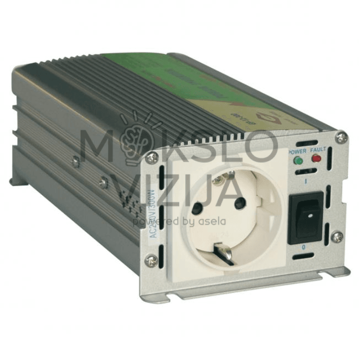 300W inverteris DC į AC elektros keitiklis su 230V lizdu