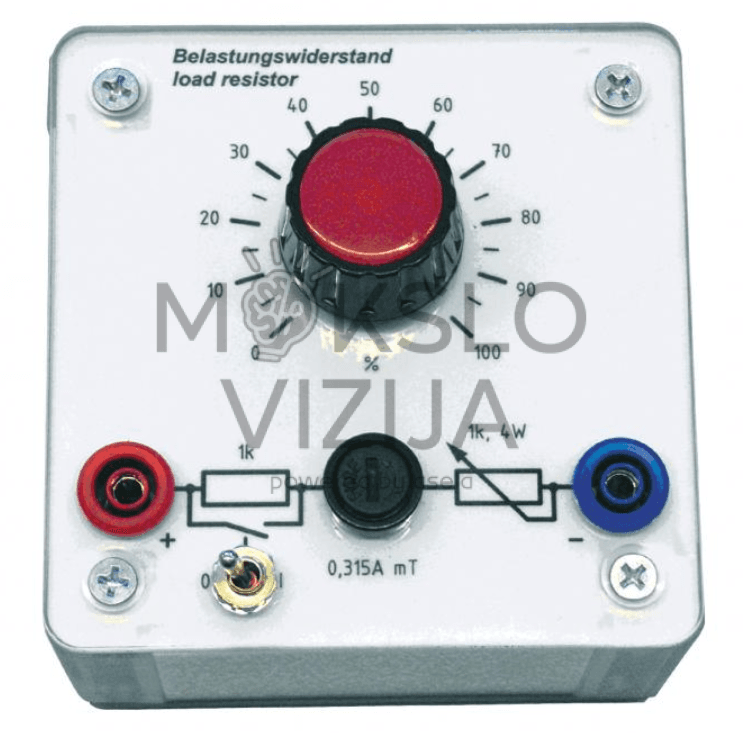 Apkrovos rezistorius iki 470 omų