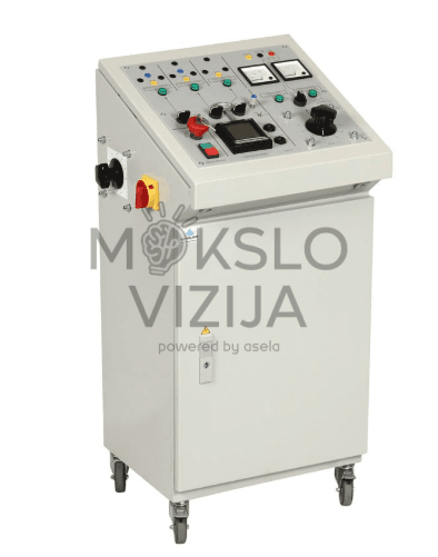 Laboratorinis kintamos įtampos šaltinis su 4000 VA AC dažnio keitikliu.
