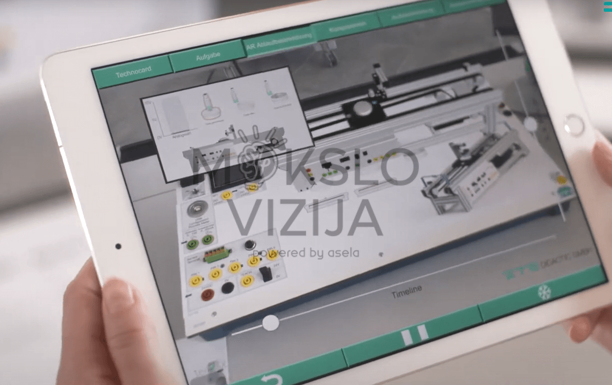 Modernus stendas jutiklių signalų analizės ir praktinio taikymo mokymui.