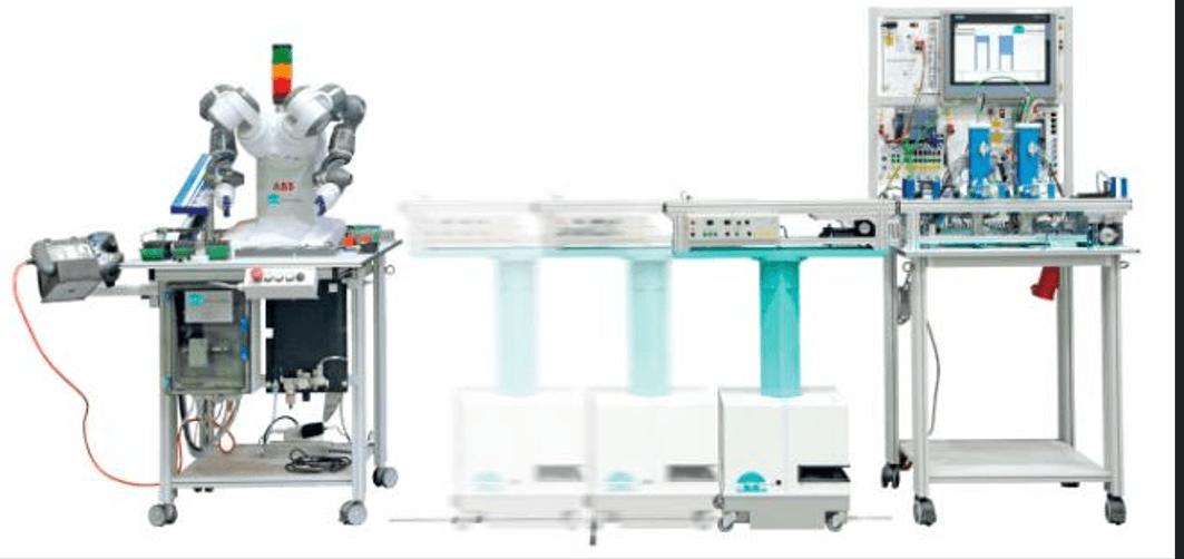 Mokomasis stendas skirtas automatizavimo technologijų eksperimentams ir praktiniam mokymui.