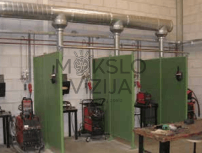 Suvirinimo kabinos (6 vnt.) 200 x 200 cm su stumdomomis užuolaidomis - Image 7