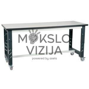 Reguliuojamo aukščio suolas ant ratukų