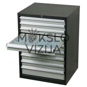 Metalinis stalčių spinta