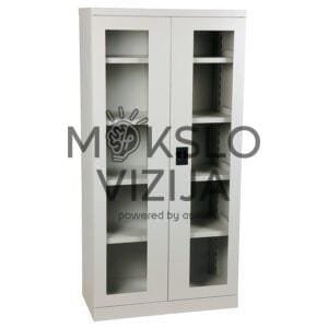 Aukšta metalinė spinta su permatomomis durimis