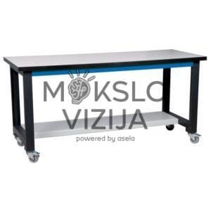 Suolas ant ratukų su apatinia lentyna