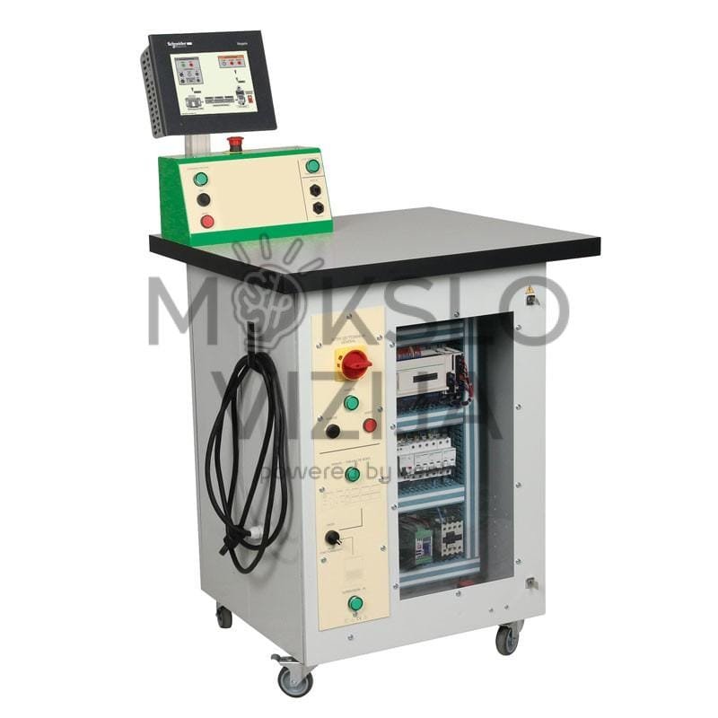 Mokomasis stendas variklių bandymams su milteliniu stabdžiu ir valdymo sistema.