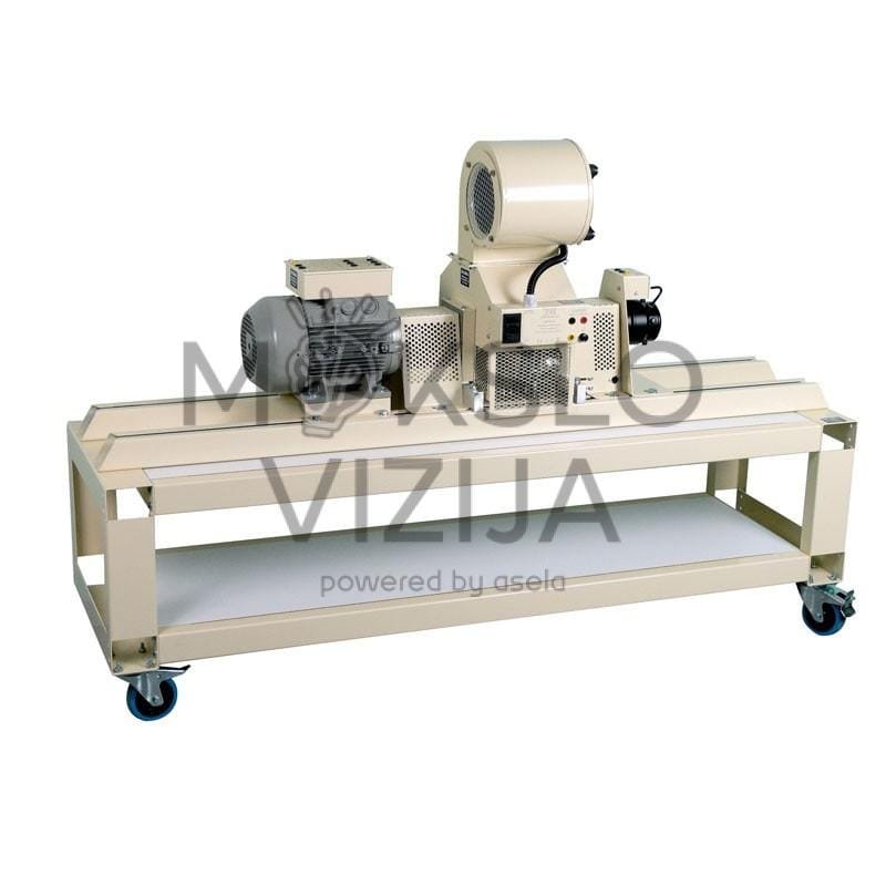 Pilnas tyrimų rinkinys: 1,5 kW asinchroninis variklis su milteliniu stabdžiu