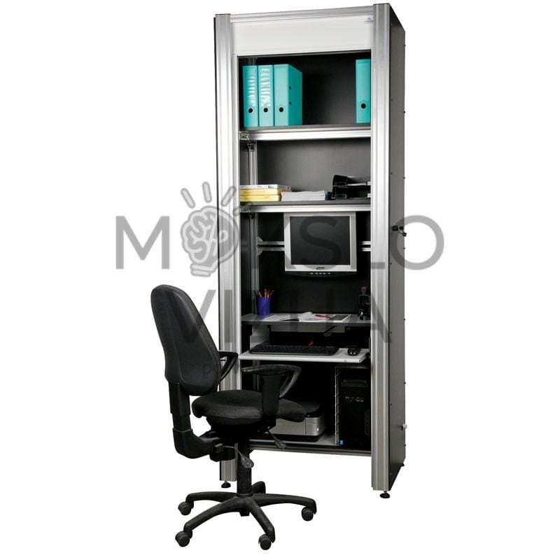 Kompiuterio spinta su elektrinėmis durimis