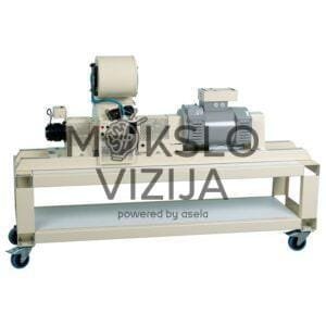 Pilnas tyrimų rinkinys: 1,5 kW nuolatinės srovės (DC) variklis su milteliniu stabdžiu