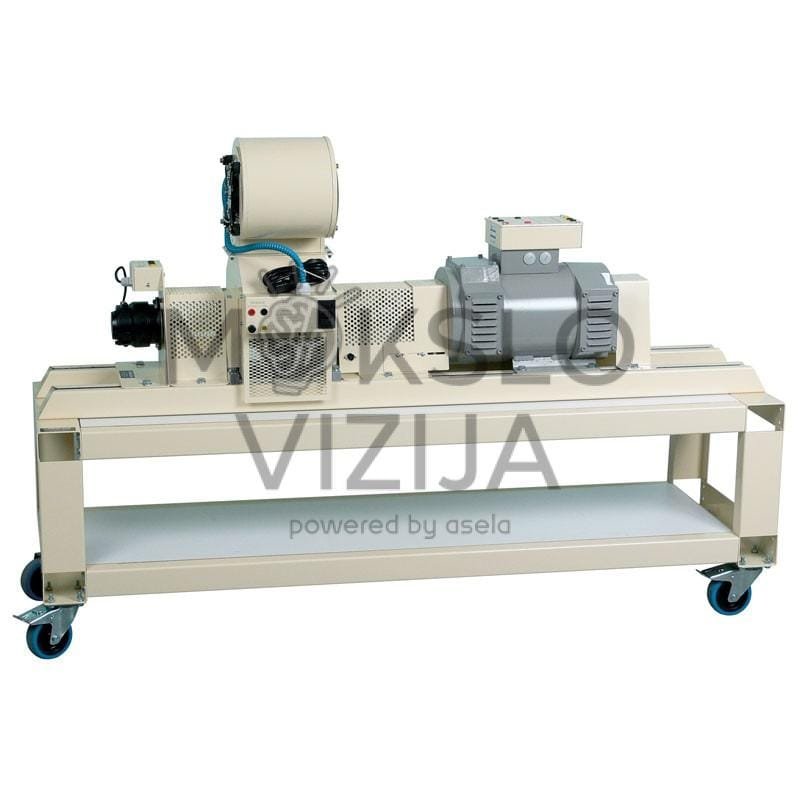 Pilnas tyrimų rinkinys: 1,5 kW nuolatinės srovės (DC) variklis su milteliniu stabdžiu