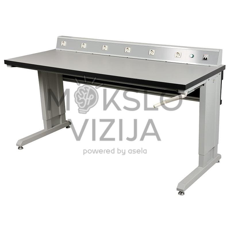 Rankiniu būdu reguliuojamo aukščio stalas su valdymo pultu