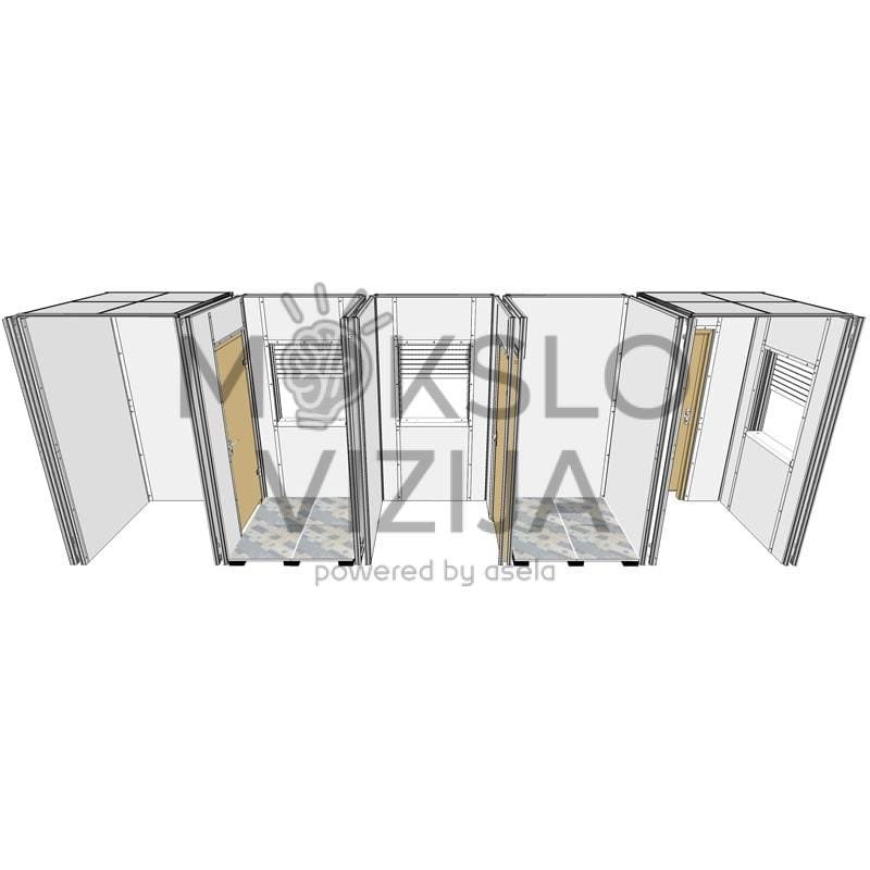 Modulinė „T“ formos mokomoji instaliacijų praktikos erdvė - Image 2