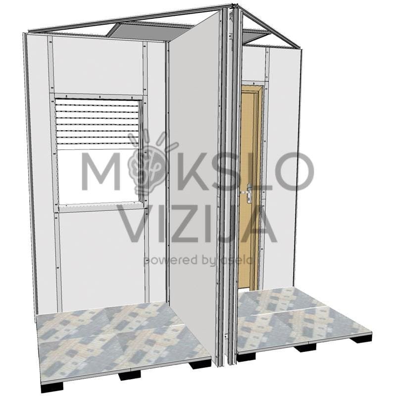 Modulinė „T“ formos mokomoji instaliacijų praktikos erdvė - Image 3