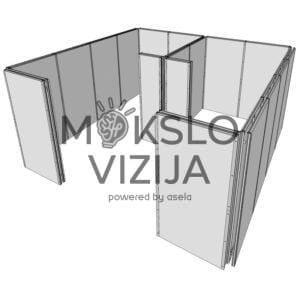 Modulinė profesinių instaliacijų mokymo kabina – standartinė versija