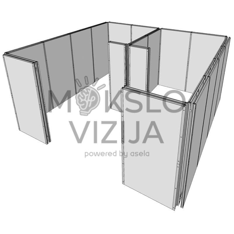 Modulinė profesinių instaliacijų mokymo kabina – standartinė versija