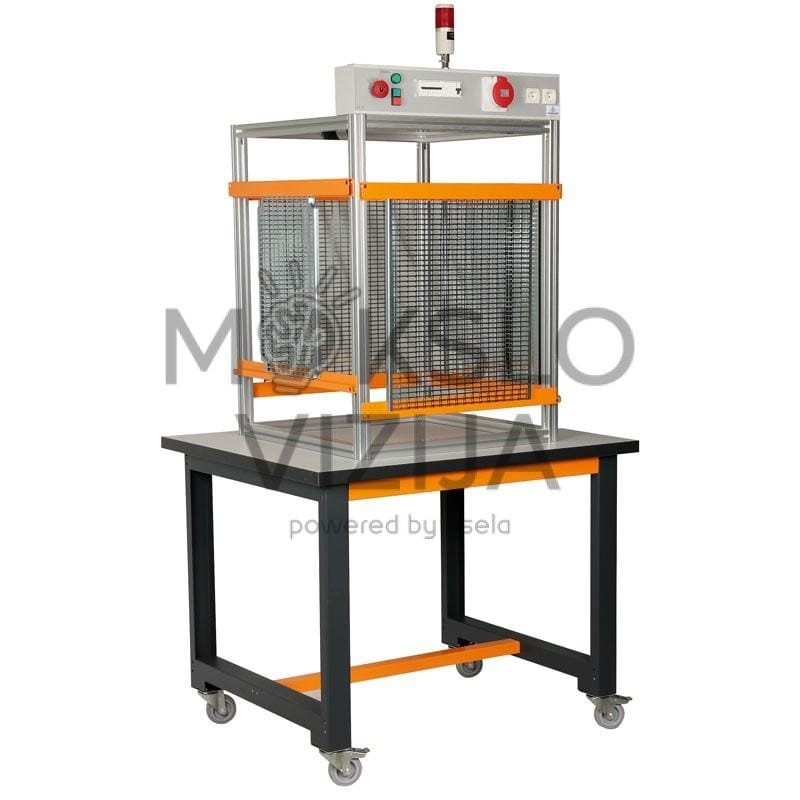 Mobilus instaliavimo suolas su maitinimo konsole keturiems operatoriams