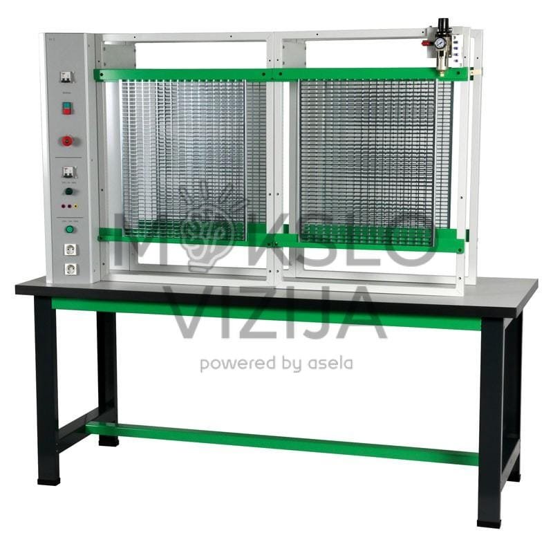 Elektro-pneumatinis instaliavimo stendas dviem operatoriams