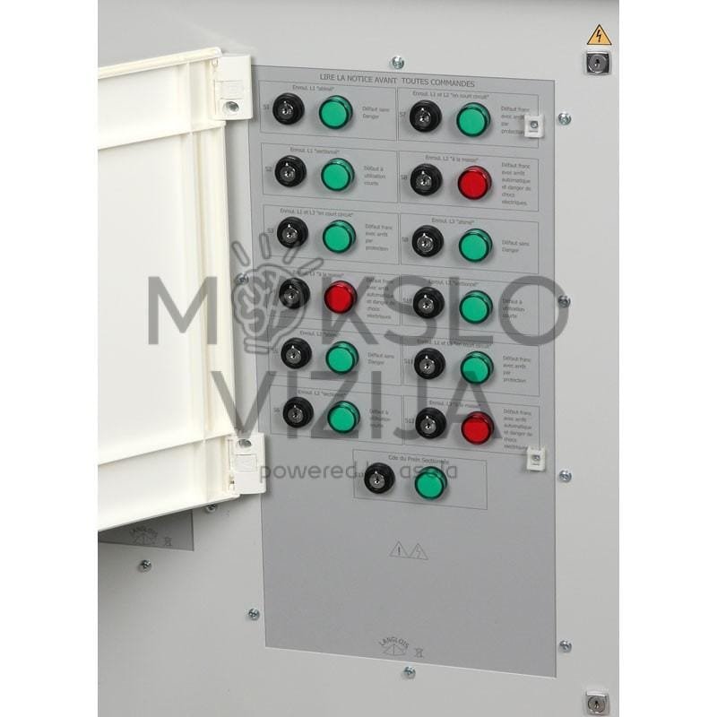 Mokymo įranga elektros variklių diagnostikai ir gedimų nustatymui.