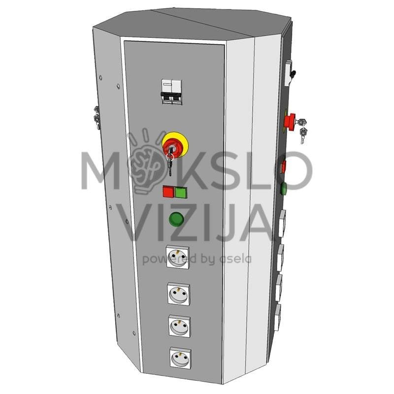 Maitinimo konsolė – keturių pusių, vienfazė arba trifazė - Image 3