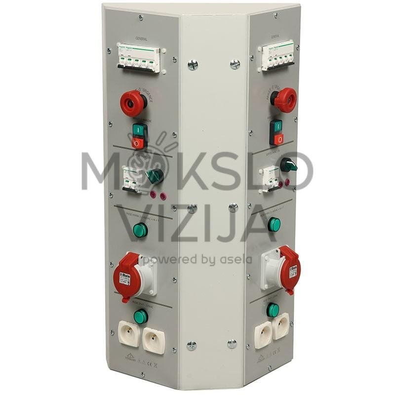 Vertikali maitinimo konsolė – dvišalė, vienfazė arba trifazė