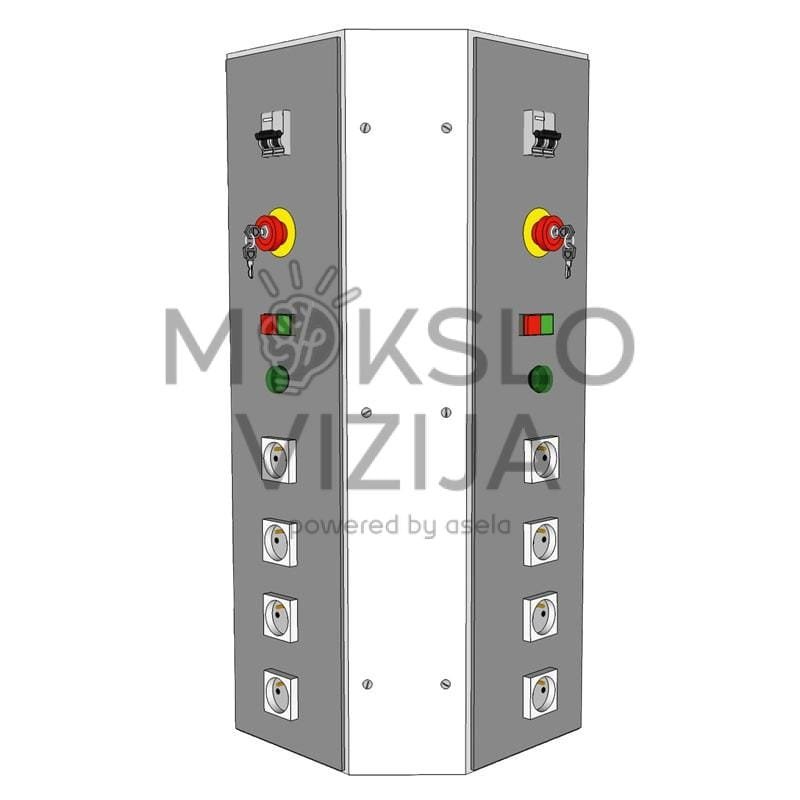 Vertikali maitinimo konsolė – dvišalė, vienfazė arba trifazė - Image 2