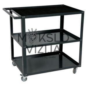 Metalinio rėmo mobilus staliukas