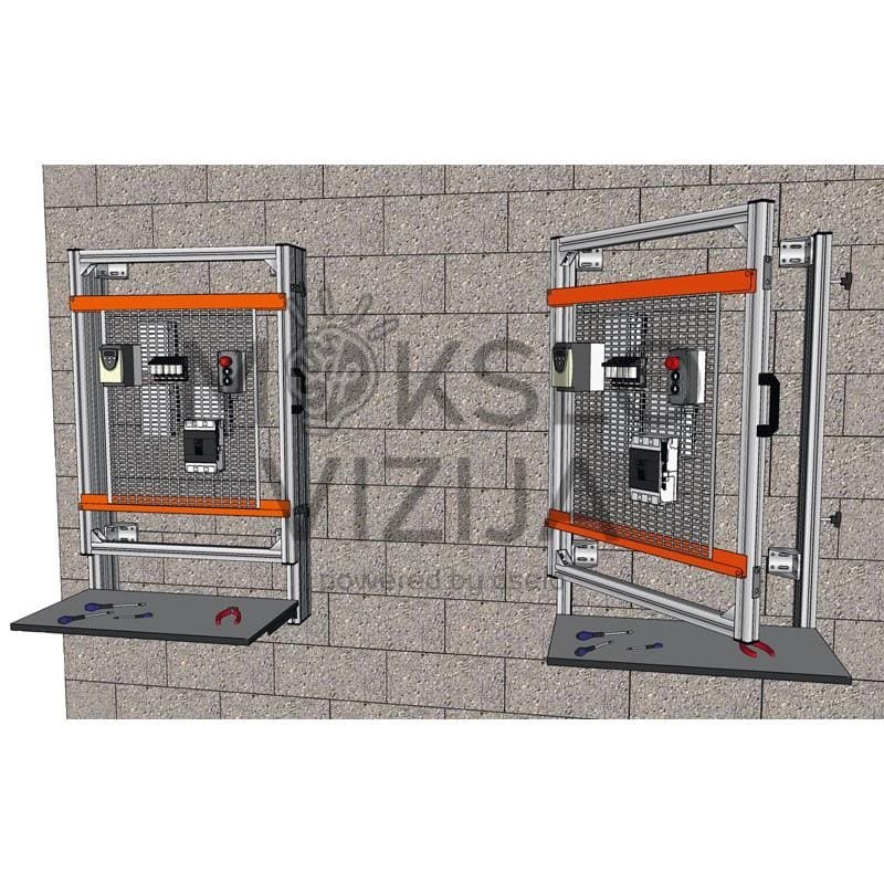 Atveriamas sieninis tinklelio laikiklis