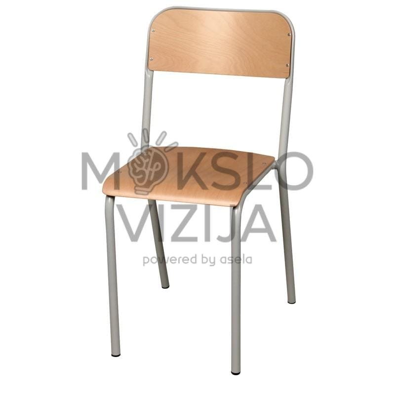 4‑kojų kėdė ir taburetė – pagaminta iš medienos (stačiakampė arba apvali sėdimoji dalis)