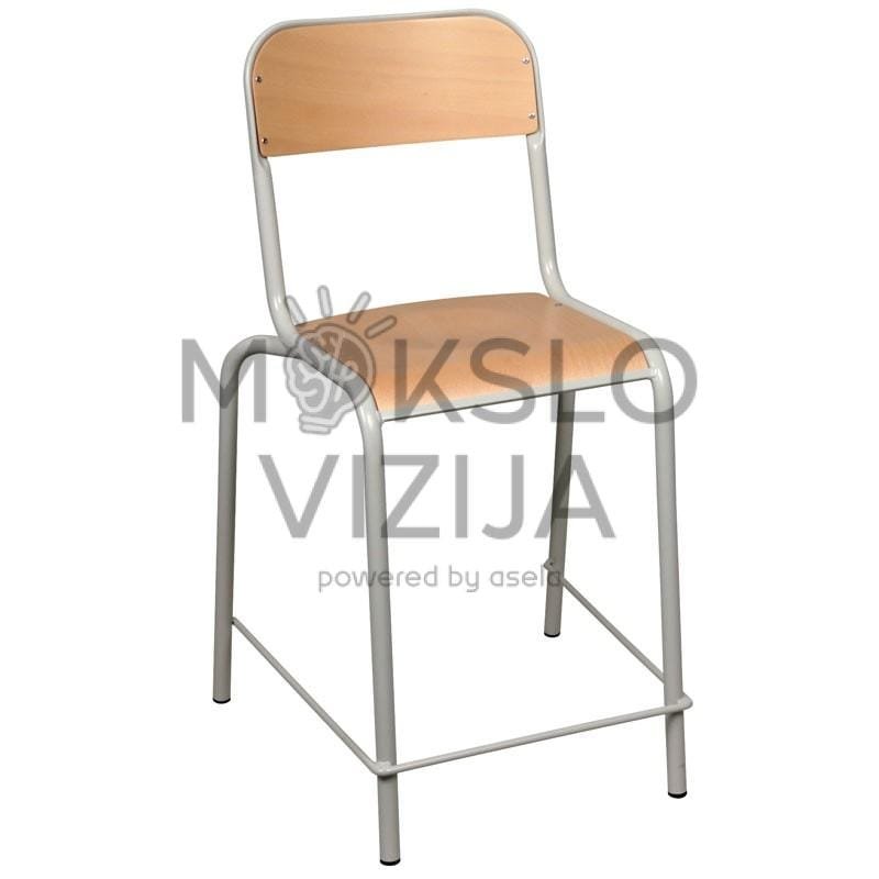 4‑kojų kėdė ir taburetė – pagaminta iš medienos (stačiakampė arba apvali sėdimoji dalis) - Image 2