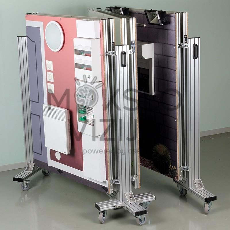 Tradicinio tipo namų elektros instaliacijos stendas (3 skydai, 3 spausdintos pusės) - Image 2