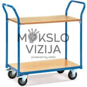 Vežimėlis su 2 arba 3 lygiais