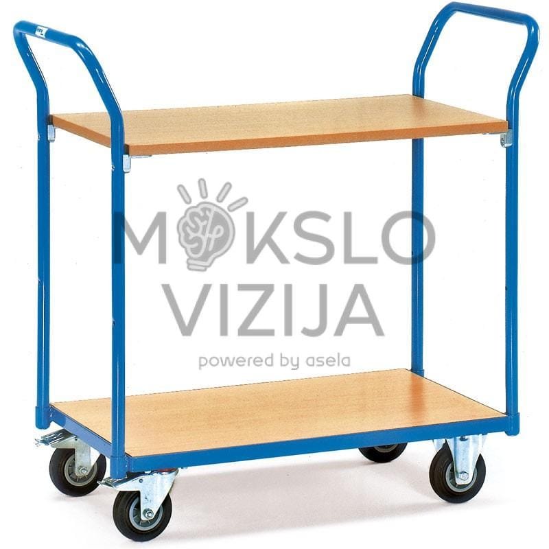 Vežimėlis su 2 arba 3 lygiais