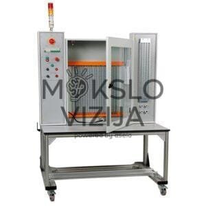 Mobilus bandymų stendas su ratukais – variklio bandymams