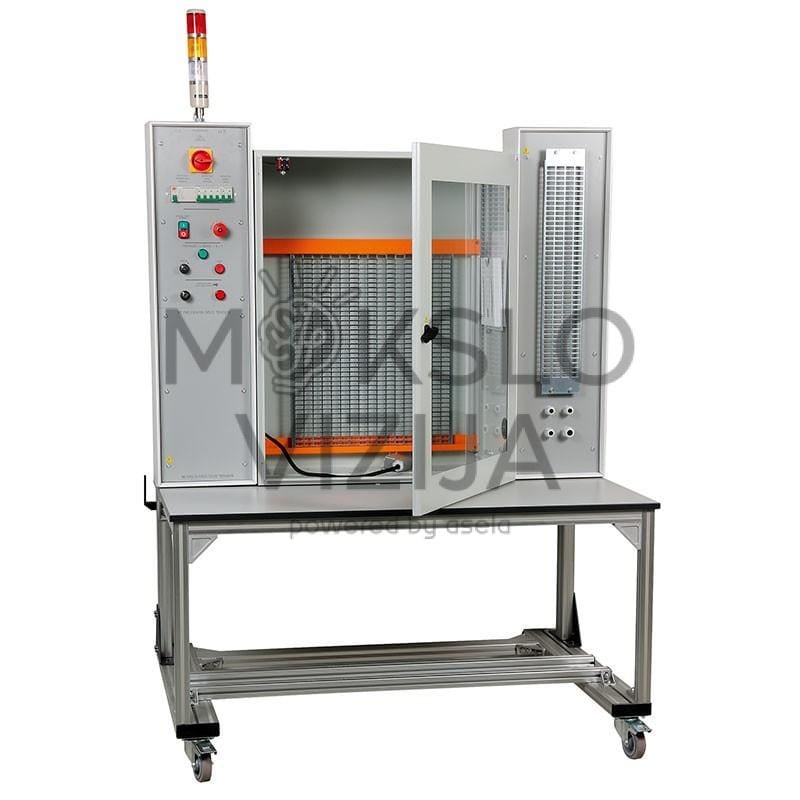 Mobilus bandymų stendas su ratukais – variklio bandymams