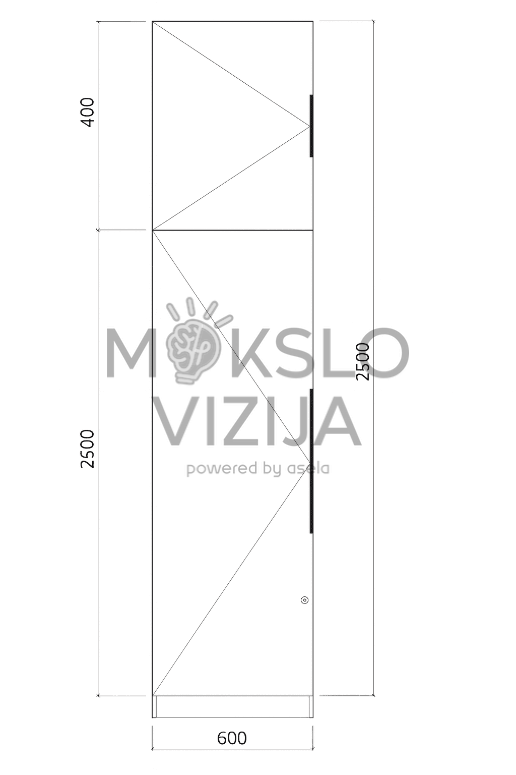 Spinta su varstomomis durimis brėžinysASQ010031