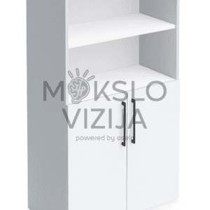 Spinta su atviromis lentynomis ir varstomomis durimis (1 lentyna išorėje ir 1 lentyna viduje)