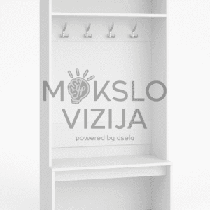 Lentyna su suoliuku ir kabliukais prijuostėms