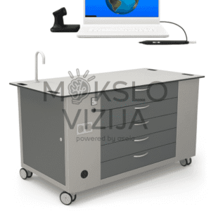 Demonstracinis stalas su integruotu 3D kompiuteriu