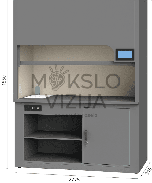 Traukos spinta su integruotu ekranu