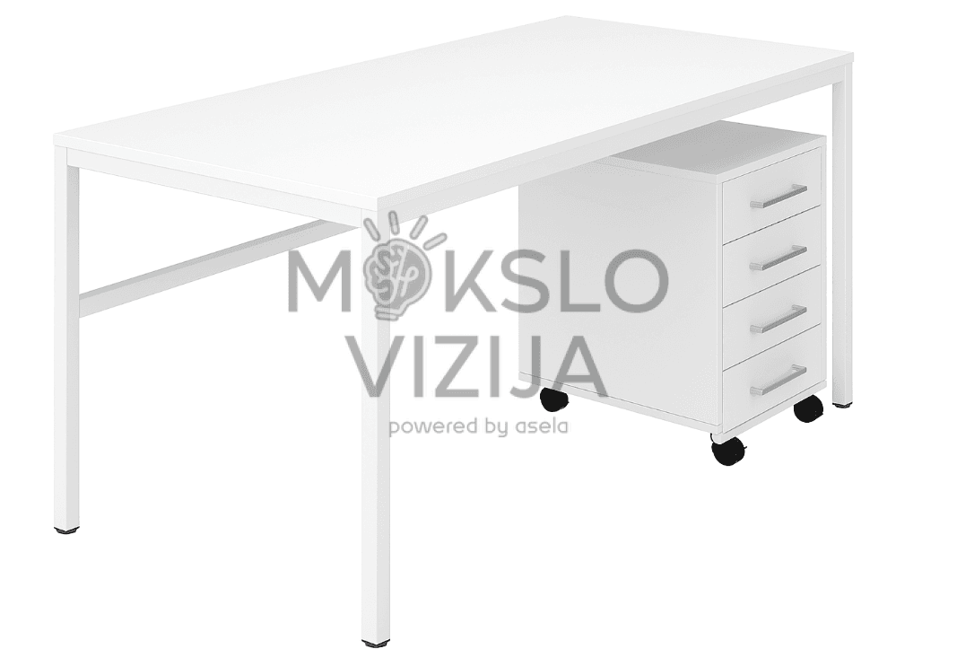 Stalas įrangai ir įrankių stalčiai (spintelė su ratukais)