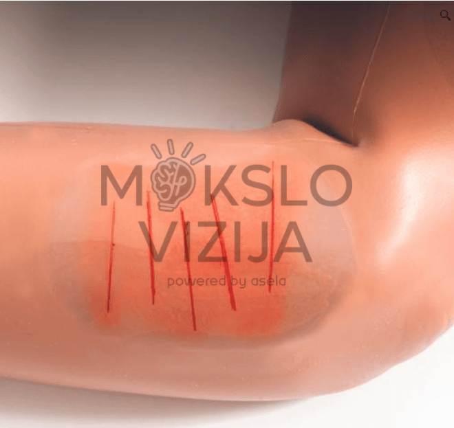 Pažangus kūno priežiūros manekenas slaugos įgūdžiams