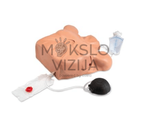 Perikardiocentėsės simuliatorius su krūtinės drenažu ir pneumotoraksu