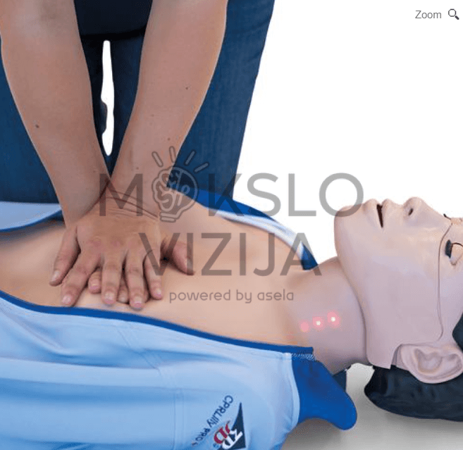 Suaugusiųjų CPR mokymo manikenas su realaus laiko grįžtamuoju ryšiu - Image 3