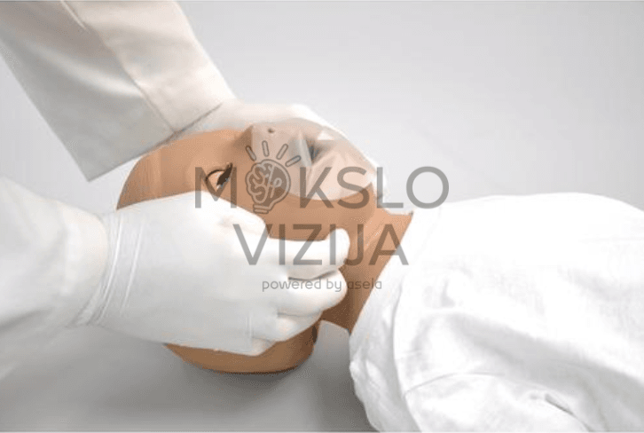 Realistiškas kūdikio CPR manekenas klinikinių įgūdžių lavinimui